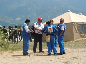 Cruz Roja seccional Tolima activa durante simulacro por erupción del volcán Cerro Machín 1 DSCN3190