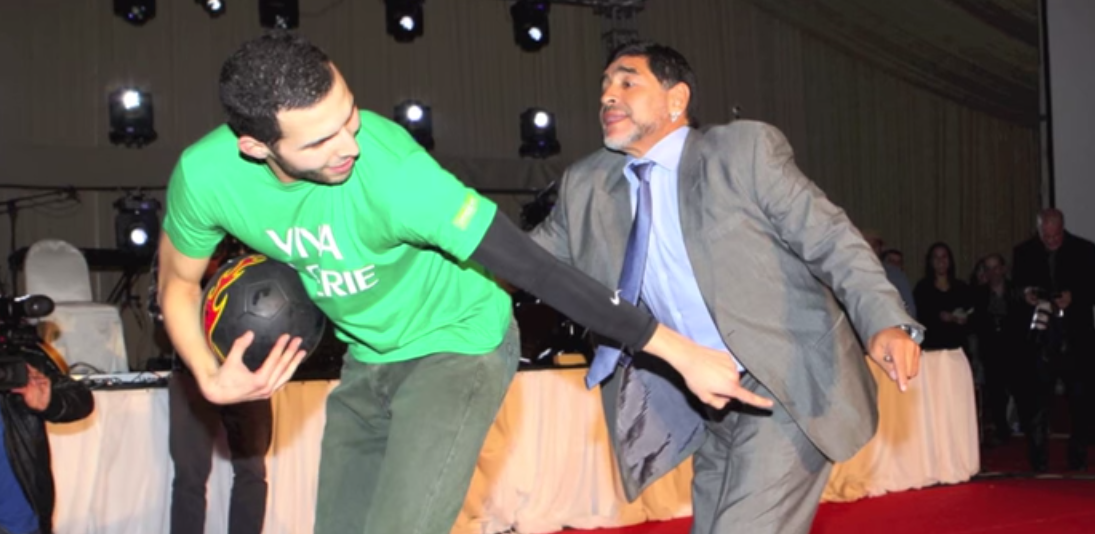 Maradona y Wassim Benslimane