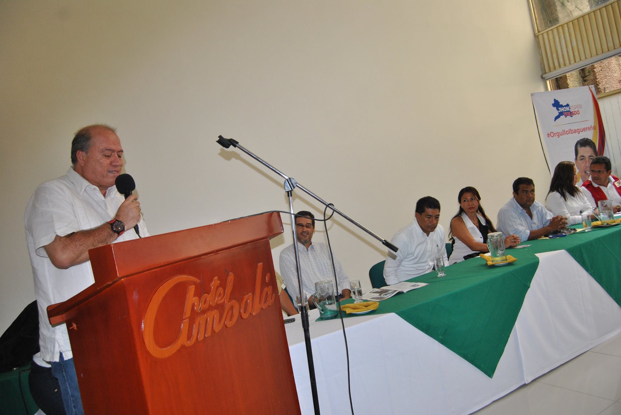 Montalvo en la adhesión a Jhon Esper Toledo